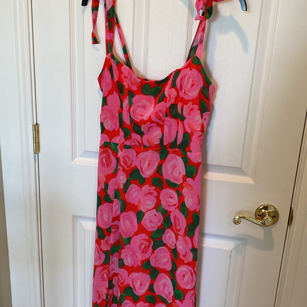 Show Me Your Mumu willow Floral Pink Maxi Dress M medium - Picture 4 of 5